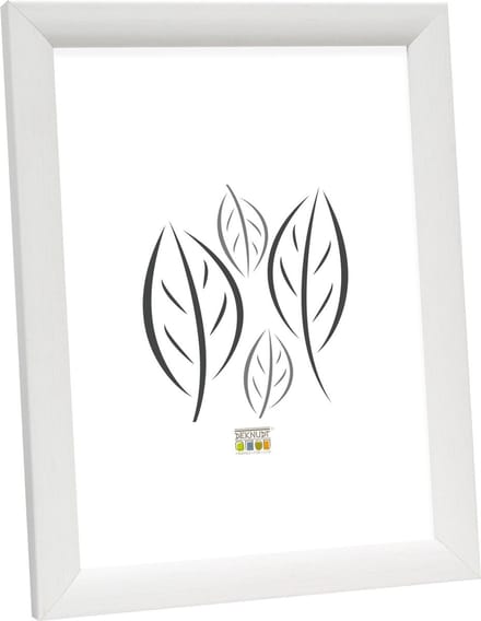 Deknudt Frames fotolijst S54SF1 - witte schilderlook - hout - 15x23 cm