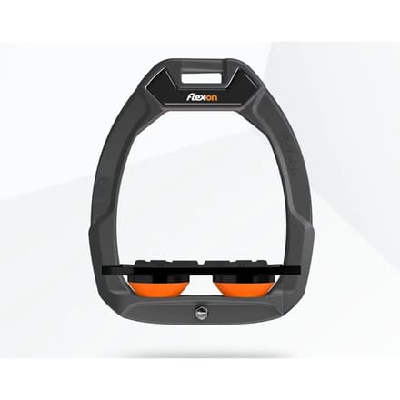Veiligheidsstijgbeugels Plat Grip Antraciet/Zwart/Oranje Flex-On Safe-On