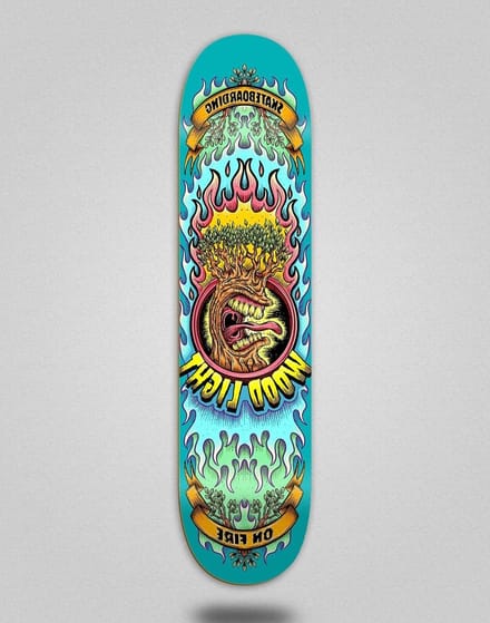 Skateboard Deck - Houten Plank - Straat Kunst - Ontworpen voor Tricks - 8.5 Inch - Teal