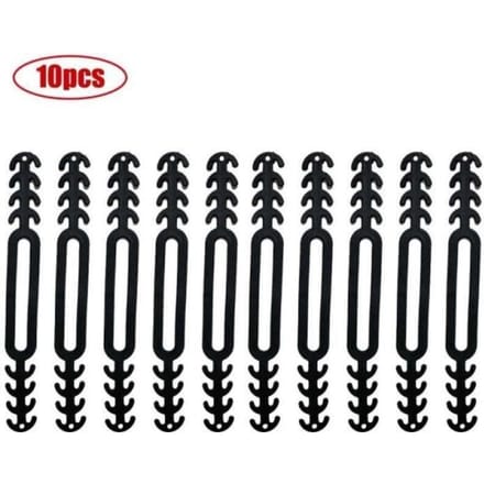 Accessoire - HA10683 - Porte masque en Silicone - Antidérapant - Réglable - 10pcs Noir noir