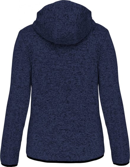 PROACT® Heather damesvest met capuchon PA366 - Navy Melange - S
