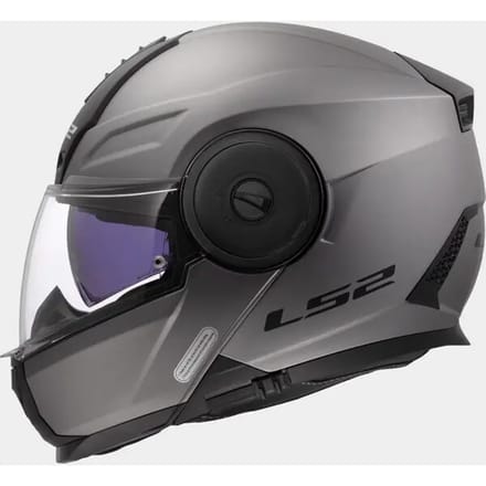 LS2 FF902 Scope II Solid Mat Titanium 06 Systeemhelm - Helm
