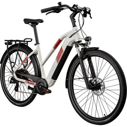 ZÜNDAPP Elektrische fiets trekking Z810 700c (Dames, antiek wit)