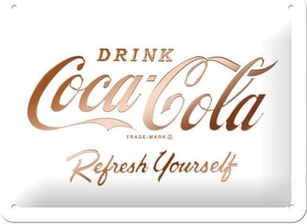 Wandbord - Coca-cola refresh yourself -15x20-