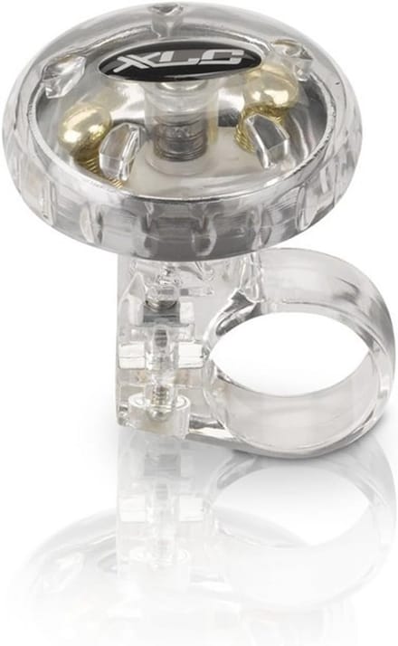 Transparante deurbel 36mm met klem 22.2mm - Zilver