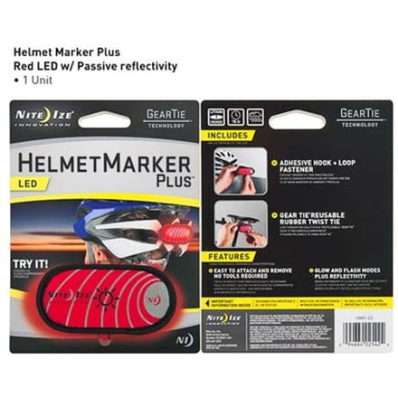 Nite Ize Helmet Marker plus LED Rood HMP -03 Fiets