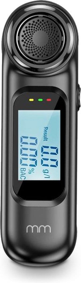 MikaMax Mini Breathalyzer - Compacte Oplaadbare Alcoholtester met 10 sec Warm-up, BAC en g/l Meter