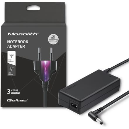 Qoltec laptopvoeding voor Asus 65W |   19V |   3.42A |   5.5*2.5 |   Stroomkabel