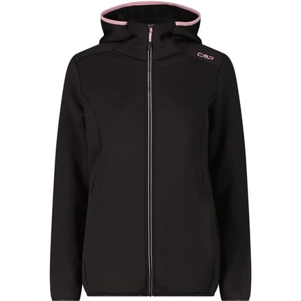 Vrouwelijke stretch vest met nepbont capuchon CMP