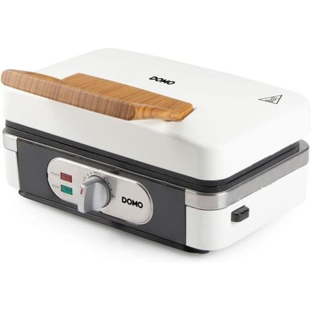 DOMO SANDWICH-WAFFEL-GRILL 3-IN-1 POWDER WHITE Tosti-apparaat Wit