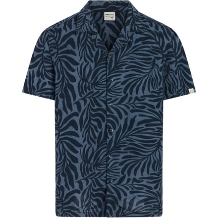 Protest PRTLemming - T-shirt Heren - Korte mouwen - Normale pasvorm - Knoopsluiting - Blauw