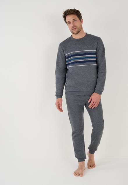 Damart - Pyjama fleece Thermolactyl - Heren - Grijs - S