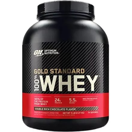 Optimum Nutrition Gold Standard 100% Whey Protein - Double Rich Chocolate - Proteine Poeder - Eiwitshake - 465 gram (15 servings)