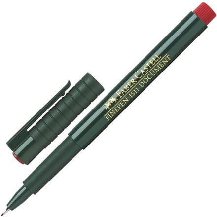 151121 - Red - Black - Round - Water-based ink - Metal - 0.4 mm