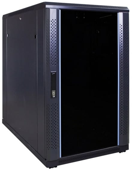 DSIT 18U serverkast met glazen deur 600x1000x1000mm (BxDxH) - serverbehuizing - serverrack - 19 inch