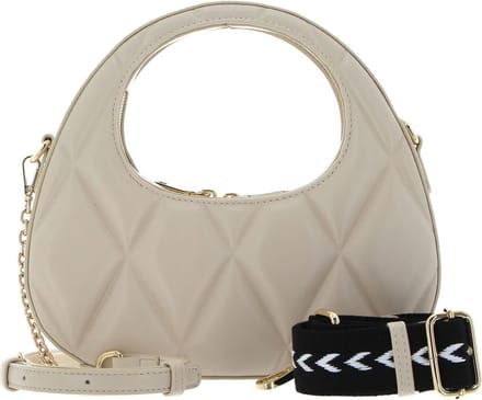 SEIDENFELT MANUFAKTUR Schoudertas Nordli Handbag Cream / Gold Crème