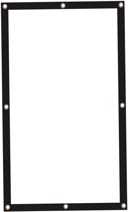 Projectiescherm met standaard - Draagbaar doek - Thuisbioscoop creëren - Gelijkmatige lichtverspreiding - 100 inch 16:9 - Wit