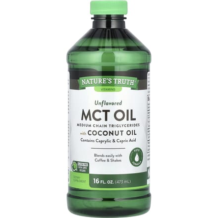 Nature's Truth, Huile MCT, avec huile de coco, sans saveur, 16 fl oz (473ml)