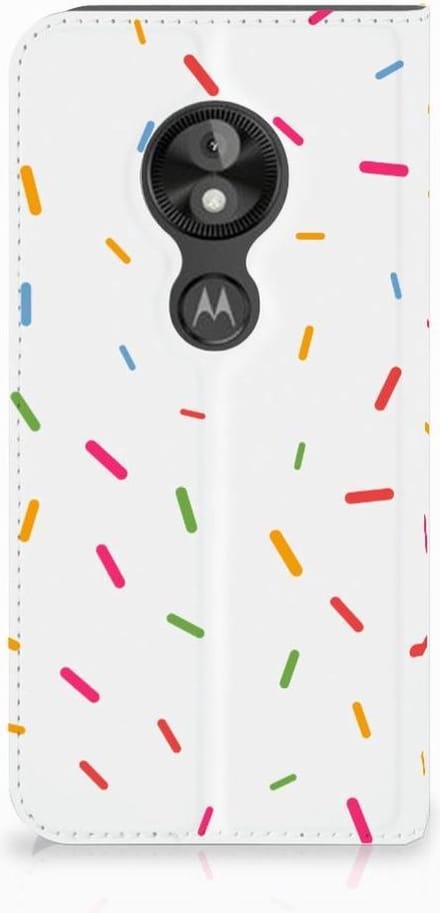 Motorola Moto E5 Play Flip Style Cover Donut Roze