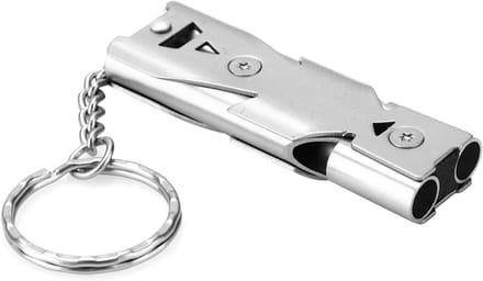 Metalen Vogel Trainingsfluit - Vogelroep Fluitje - Vogels Trainen - Luid Geluid - 11 cm - Zilver