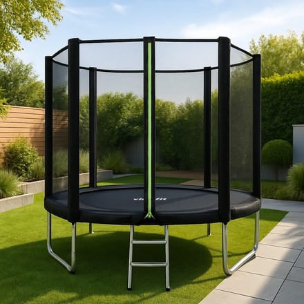 Tuintrampoline met Net - Ronde Springmat - Buiten Plezier - Veiligheidsnet Inclusief - 305 cm Diameter