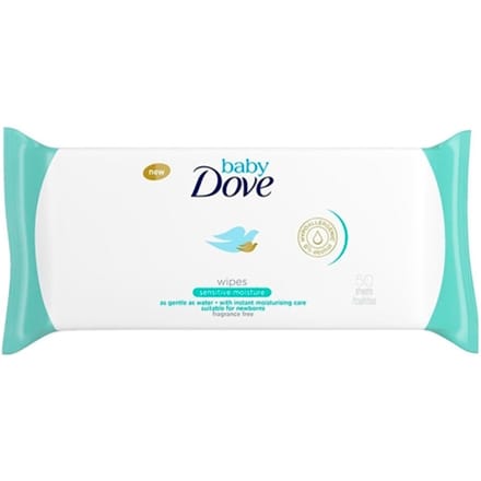 Dove Baby Sensitive Natte Doekjes - 50 stuks