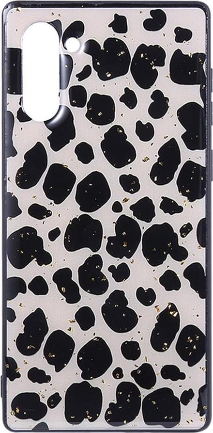 Shop4 - Geschikt voor Samsung Galaxy Note 10 Hoesje - Zachte Back Case Luipaard Bruin