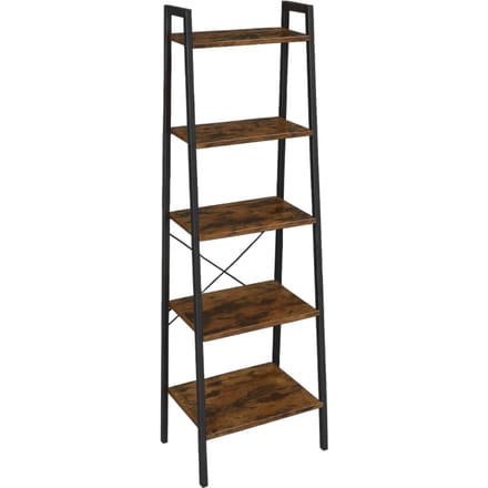 Begryf - Ladderkast - Boekenkast - 5 Planken - 172 cm Hoog - Vintage Bruin