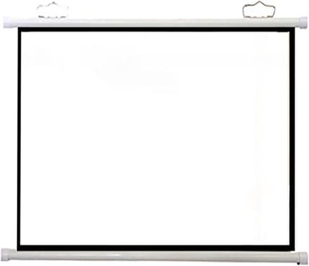 Projectiescherm Handmatig - Wandbeamer Scherm - Thuisbioscoop Ervaring - Vlak Beeld Garantie - 50 inch - Wit