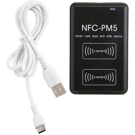 NFC-toegangscontrolekaartduplicator Volledige encryptie Decodering ID/IC-kaartkopieersoftware black