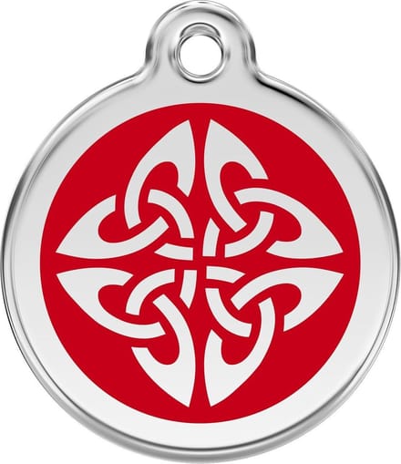 Red Dingo Hondenpenning 20 mm tribal rood