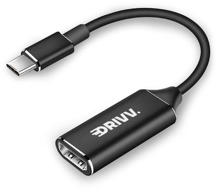 Drivv. USB C naar HDMI Adapter - Ondersteunt 4K 30Hz - Converter - Type C naar HDMI - Thunderbolt 3 - Zwart