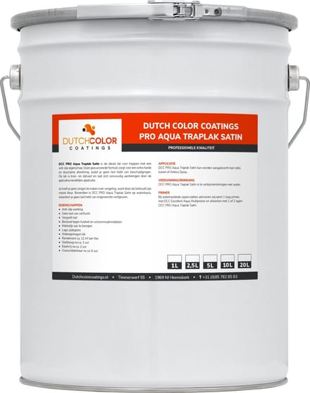 DCC PRO Aqua Traplak Satin - 10L - Wit