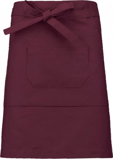 Kariban Polykatoen halflang schort K899 - Wine - One size