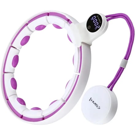 HMS HHM17 Serie - Hula Hoop - Magnetisch - Met Gewicht - Wit/Violet