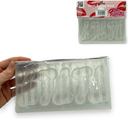 Penis Vorm Ijs Klontjes Maker Transparant Vriezen 14.5x30cm