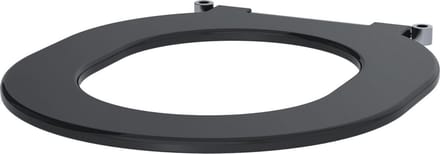 Toiletzitting z. deksel S21/700 zwart polyethyleen