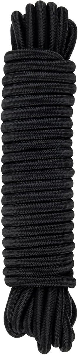 Elastische Spanner - Zwart - 8 mm x 10 m - Polypropyleen Touw voor Bevestiging