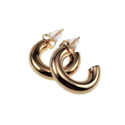 ∅20mm x 5mm Oorringen Dames – Open-Design - Verguld RVS - Oorbellen