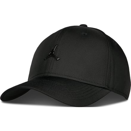 Jordan Gestructureerde pet met metalen Jumpman Jordan Rise - Zwart- Dames, Zwart