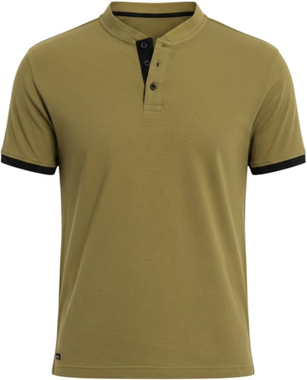 OMBRE T-shirt - Regular Fit - Katoen - Korte Mouw Groen M
