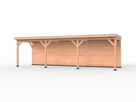 Douglas overkapping, 900 x 250, met achterwand, Westwood Comfort Plus