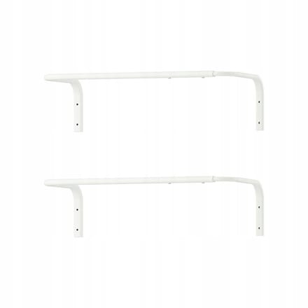 Verstelbare Kledingstang Wit 60-90 cm - 2 stuks