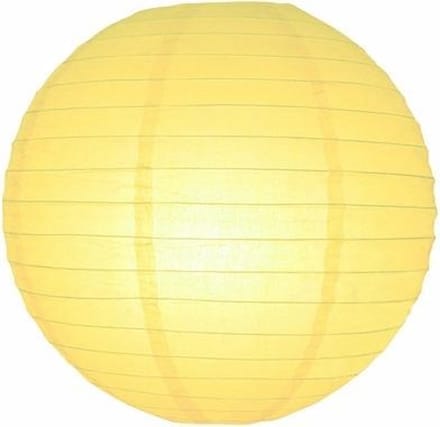 5 x Lampion licht geel 25 cm