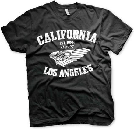 Route 66 Heren Tshirt -S- California Zwart