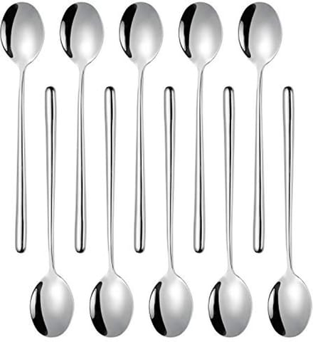 RVS Soeplepels met Lange Handvatten - 10 Stuks (22 cm)
