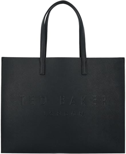 Ted Baker schoudertas Sukicon Crosshatch East West Icon Bag Black zwart