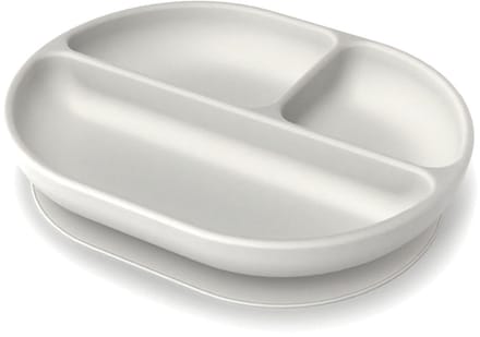 EKOBO - Siliconen verdeeld zuigbord - grijs - 22x17,5x4,5 cm