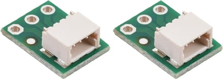 Pololu 4813 JST SH breakoutboard 3 pin male side entry 1.0 mm pitch set van 2 breadboard adapter 2.54 mm