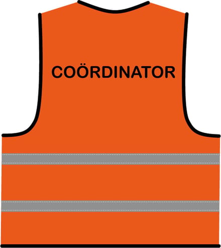 Coördinator hesje oranje